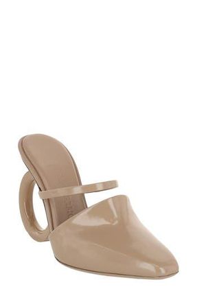 Ferragamo Gancini Heel Mule Pump in Beige Khaki at Nordstrom Rack, Size 6