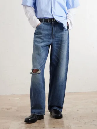 Loewe Bobine Leather Ankle Boots