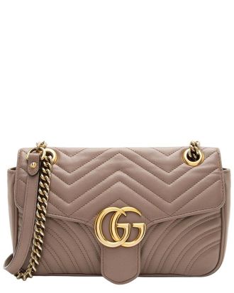 Gucci Matelass&eacute; Gg Marmont Medium Flap Bag (Authentic Pre-Loved)