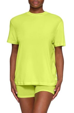 SKIMS Boyfriend T-Shirt in Yellow Highlighter at Nordstrom, Size Xx-Small