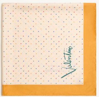 Valentino Garavani Foulard Stelline Multicolor Starry in seta Donna VANIGLIA/ARANCIONE UNI