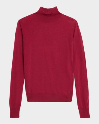 Joseph Mock-Neck Cashmere Sweater