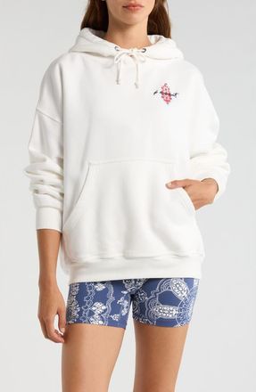 Free People FP Movement Final Call Graphic Hoodie in White Combo at Nordstrom, Size X-Small