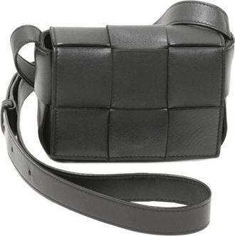 Bottega Veneta Tweedehands leren schoudertassen - Dames - Vintage Schoudertas - Zwart - ONE Size - Leer - Vintage