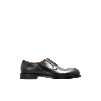 Jil Sander Leren Schoenen - Heren - Nette schoenen - Zwart - 40 EU - Leer - Schoenen