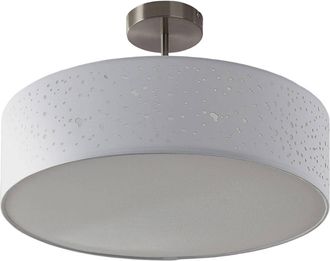 Lindby Lindby - L&aacute;mpara De Techo umma En Blanco Textura, Tela, Tejido, Seda