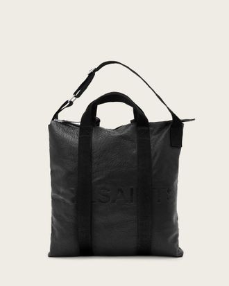 AllSaints Kei Leather Multi-Use Backpack