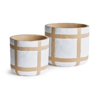Napa Home & Garden Phoenix Flowerpot Planters, Set of 2 in White at Nordstrom