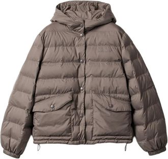 Miu Miu Donsjack met capuchon - Grijs