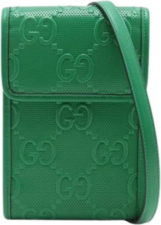 Gucci Pre-owned Cross Body Bags, female, Green, Size: ONE SIZE Pre-owned Vintage Crossbody Bag