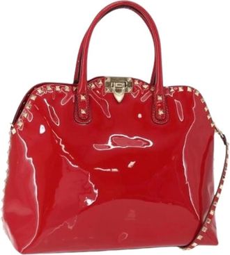 Valentino Pre-owned Handbags, female, Red, Size: ONE SIZE Pre-owned Leather Handbag