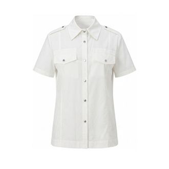 Mr & Mrs Italy White Cotton Women Womens Shirt