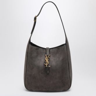 Saint Laurent Small Le 5 &Agrave; 7 grey suede bag