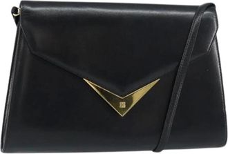 Givenchy Pre-owned Cross Body Bags, female, Black, Size: ONE SIZE Pre-owned Leather Shoulder Bag