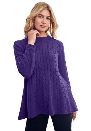 Jessica London Cable Peplum in Midnight Violet at Nordstrom, Size Medium