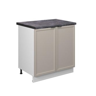 Vicco Armario Bajo Para Fregadero Fame-line, Grisbeige, 80 Cm, Et Antracita, Vicco