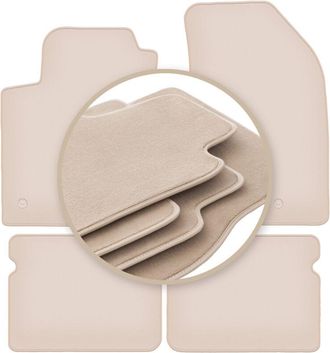 OEM Alfombrillas Beige Premium Para Fiat Bravo Ii Hatchback 2007-2012