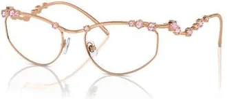 Swarovski 55mm Irregular optical glasses in Pink at Nordstrom
