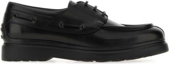 Tod's Black Leather Lace Up Shoes