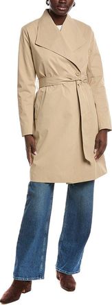 Ellen Tracy Gab Classic Long Trench Coat