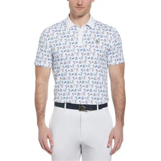 Original Penguin Heren Retro Golf Poloshirt (Helder wit)