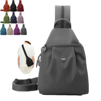 Generic 2026 Premium 3 in 1 Anti-Theft Travel Tote Bag Fashion Oxford Cloth Casual Backpack Women Messenger Sling Crossbody Chest Bag (Gray)