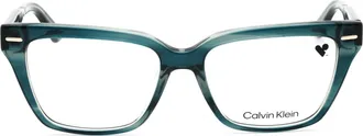 Calvin Klein CK22539 Rectangular Acetate Eyeglasses - Teal