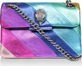 Kurt Geiger Mini Kensington Metallic Leather Convertible Crossbody Bag in Multi at Nordstrom
