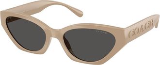 Coach HC8459U CFT83 595687 Womens Sunglasses Brown Size 55
