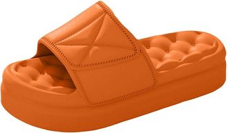 Generic Bathing Slippers, Thick Sole, Womens and Mens Bathing Shoes, Open Toe, Bathing Slippers, Casual, Wide Feet Bathing Mules, Lightweight Cloud Shoes, Com