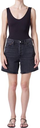 A Gold E Dame High Rise Baggy Short In Hitch