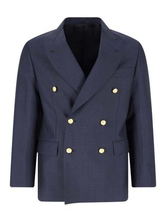 Kaptain Sunshine Double-breasted blazer in wool blend