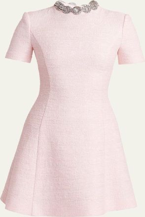 Valentino Garavani Embellished Gancini Minidress