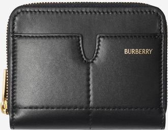 Burberry Womens Leather Wallet Black Calfskin & Purses