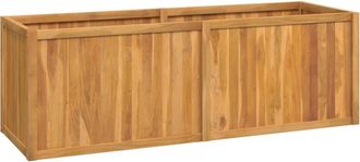 vidaXL Arriate De Madera Maciza De Teca 150x50x50 Cm Vidaxl