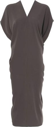 Maison Margiela Short Sleeve Dress - Dames - Casual kleedjes - Bruin - S - Polyester - Kleedjes