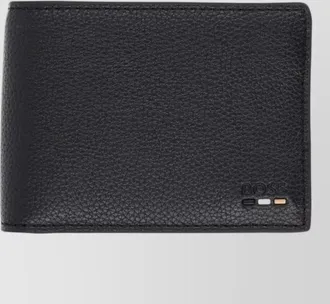 HUGO BOSS textured leather wallet and cardholder