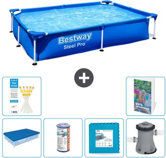 Bestway Piscina Bestway Steel Pro Rectangular - 221x150x43 Cm - 7-piezas S146