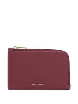 Mansur Gavriel logo-plaque leather wallet - women - Calf Leather - One Size - Red