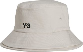 adidas Accessoires adidas Y-3 Stripes Bucket Hat in Wit