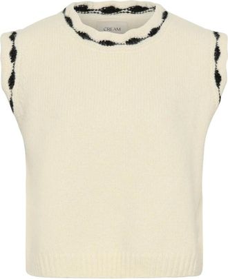 Cream Gebreide kleding - Dames - Truien - Wit - Maat: Xs/S
