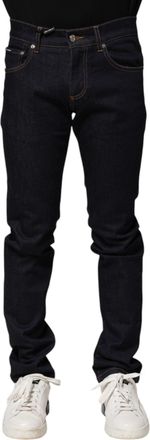 Dolce & Gabbana Black Cotton Skinny Men Denim Jeans Elastane Clothing