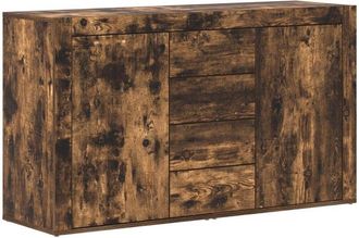 vidaXL Sideboard Smoked oak 120 x 36 x 69 cm Engineered wood Vidaxl