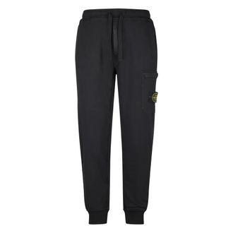 Stone Island Sweatpants, male, Black, Size: S Trousers