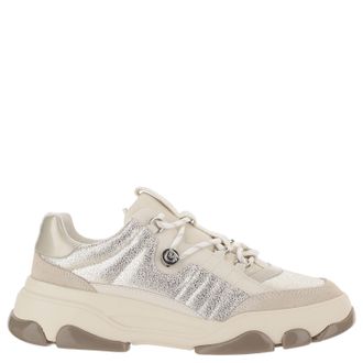 Pinko Multicolor Athena Textured Leather Sneakers