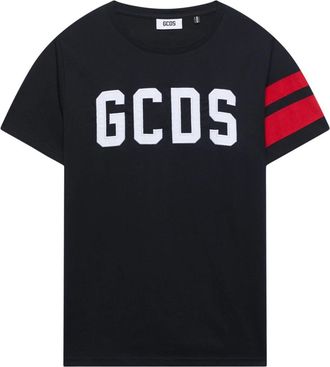 GCDS Gcds, Tops, Heren, Zwart, 2Xs, Katoen, Band Logo Regular T-shirt
