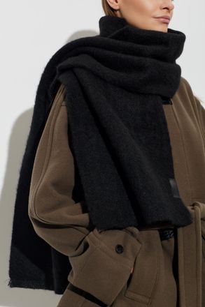 Christophe Lemaire Wool Scarf, Unisex, Black