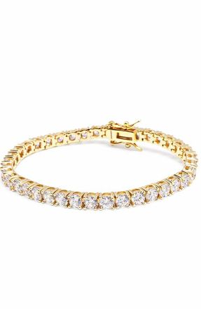 Nialaya Silver Tennis Bracelet in Gold at Nordstrom, Size X-Small