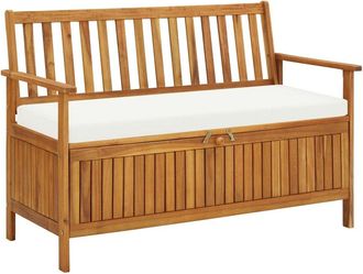 vidaXL Garden Storage Bench Solid Acacia Wood 47.2x24.8x33.1, 44126