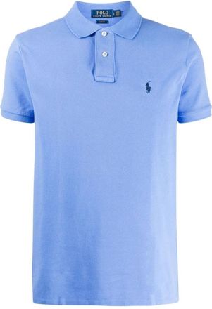 Ralph Lauren Slim-fit Piqu&eacute; Poloshirt - Heren - Polos - Blauw - S - Katoen - Tops